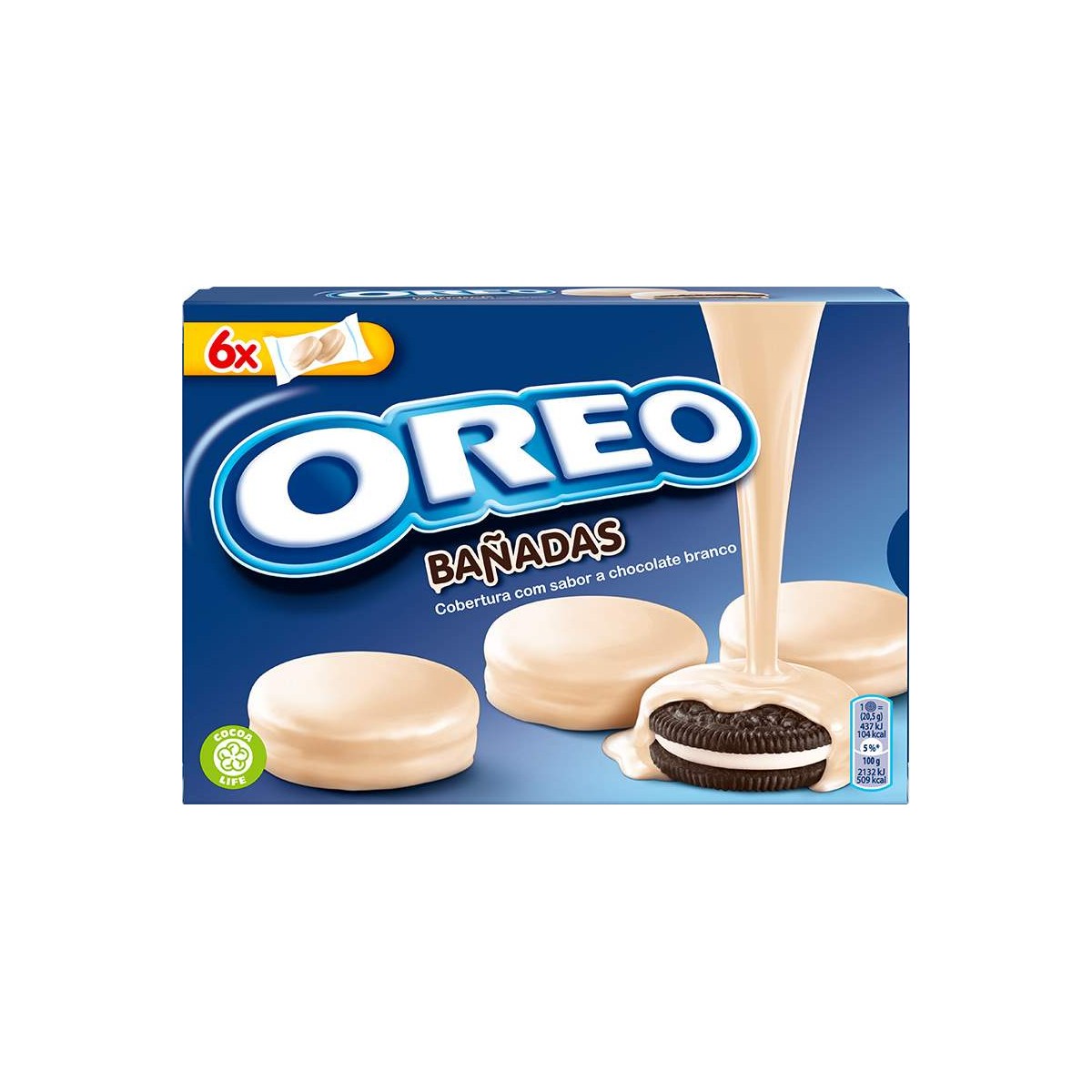 Oreo Baňadas máčené v bílé čokoládě 264g