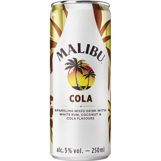 Malibu Cocktail Cola 0,25l - plech