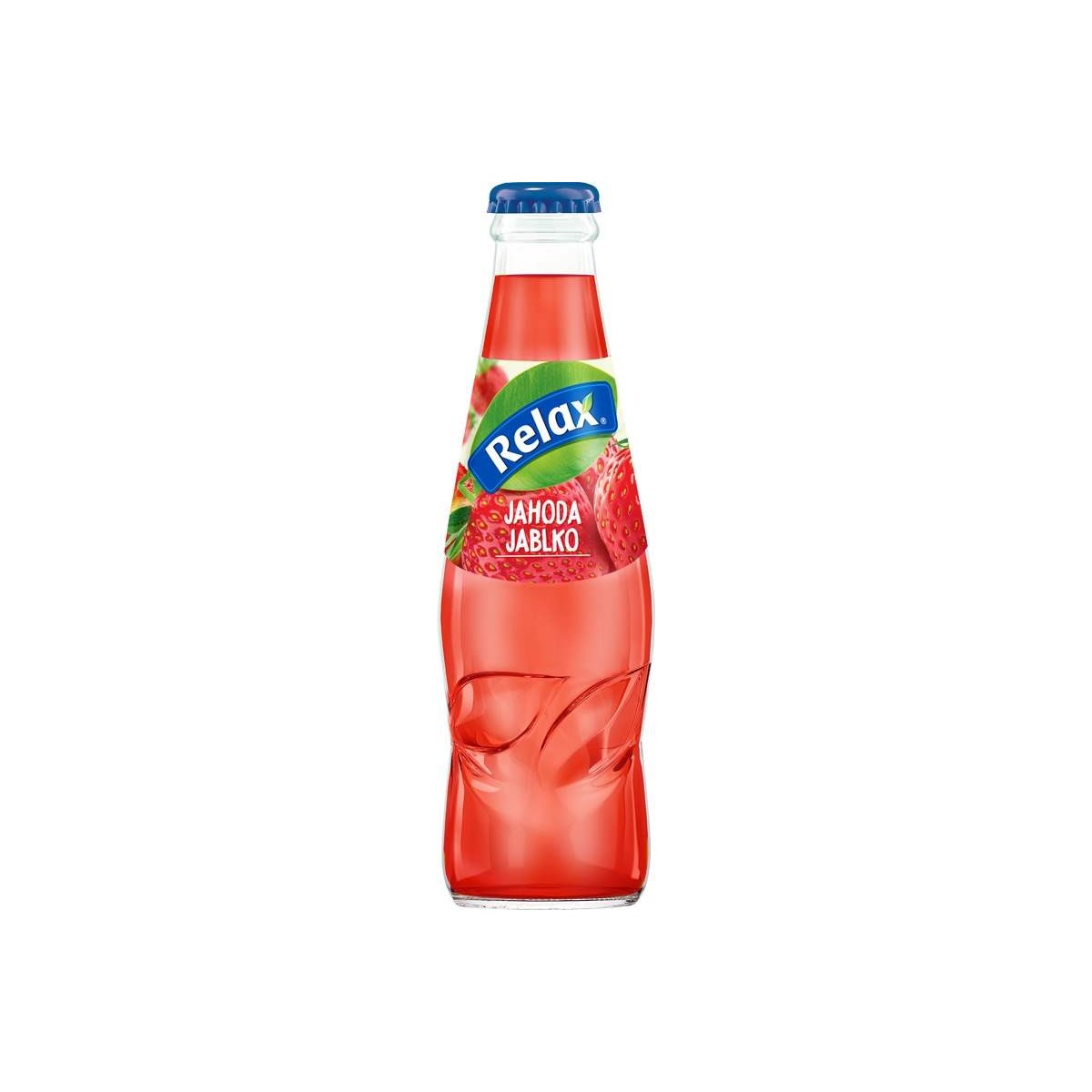 Relax jahoda, jablko 0,2l sklo
