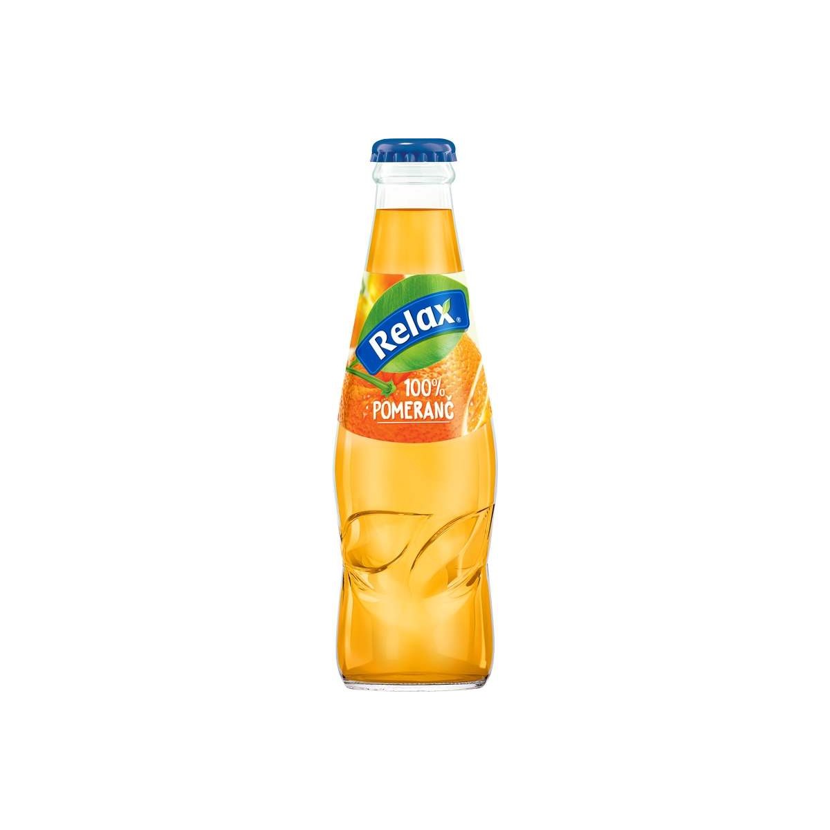 Relax pomeranč 100% 0,2l sklo