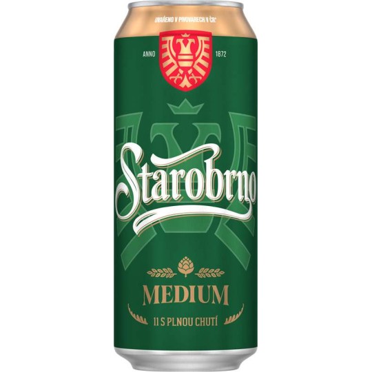 Starobrno Medium 0,5l - plech
