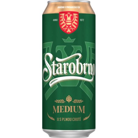 Starobrno Medium 0,5l - plech
