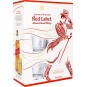 Johnnie Walker Red label 0,7l - kazeta 2 skleničky