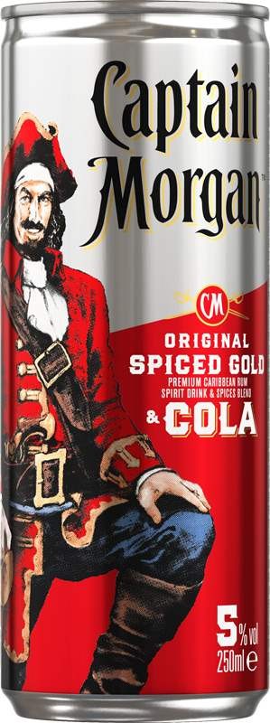 Captain Morgan Spice & Cola 0,25l plech