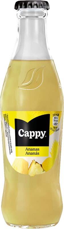 Cappy ananas 51% 0,25l - sklo