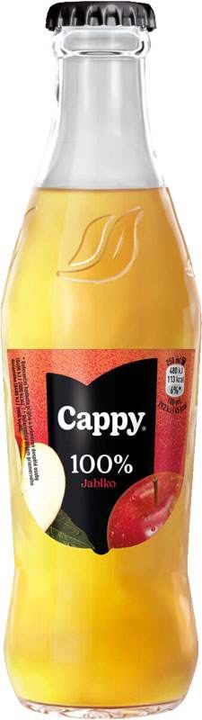 Cappy jablko 100% 0,25l - sklo