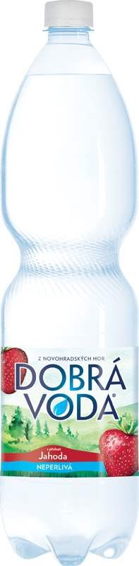 Dobrá voda neperlivá Jahoda 1,5l - PET