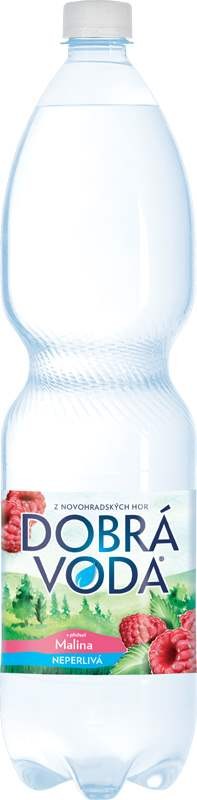 Dobrá voda neperlivá Malina 1,5l - PET