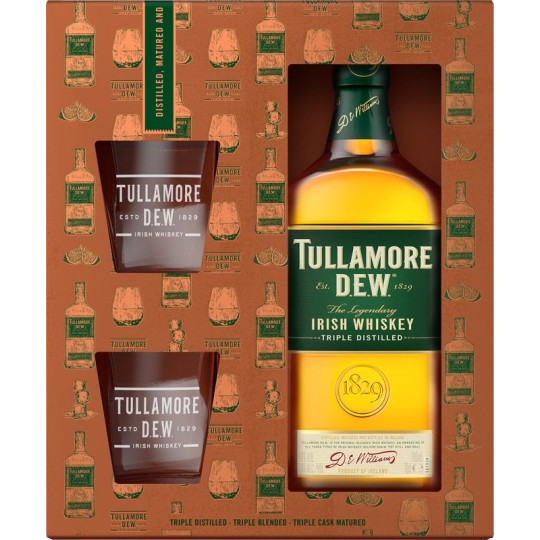 Tullamore D.E.W Original 0,7l - kazeta 2 skleničky
