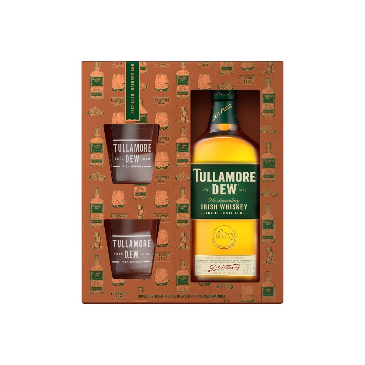 Tullamore D.E.W Original 0,7l - kazeta 2 skleničky