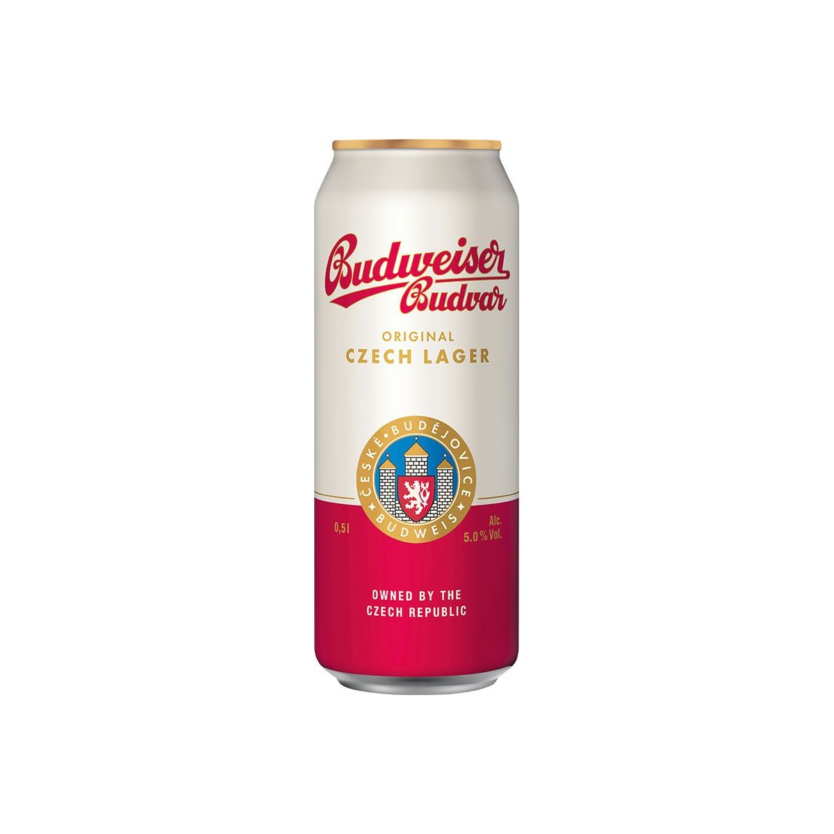 Budweiser Budvar světlý ležák 0,5l - plech