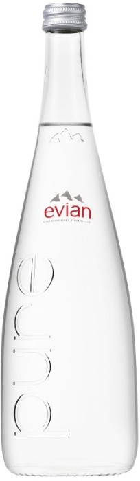 Evian 0,75l - sklo