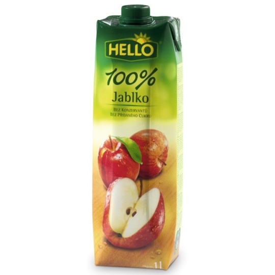 Hello jablko 100% 1l