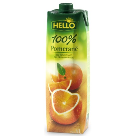 Hello pomeranč 100% 1l